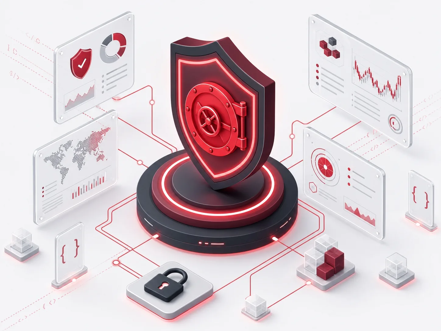 An application surface being probed for weaknesses in access control and data protection An application surface being probed for weaknesses in access control and data protection