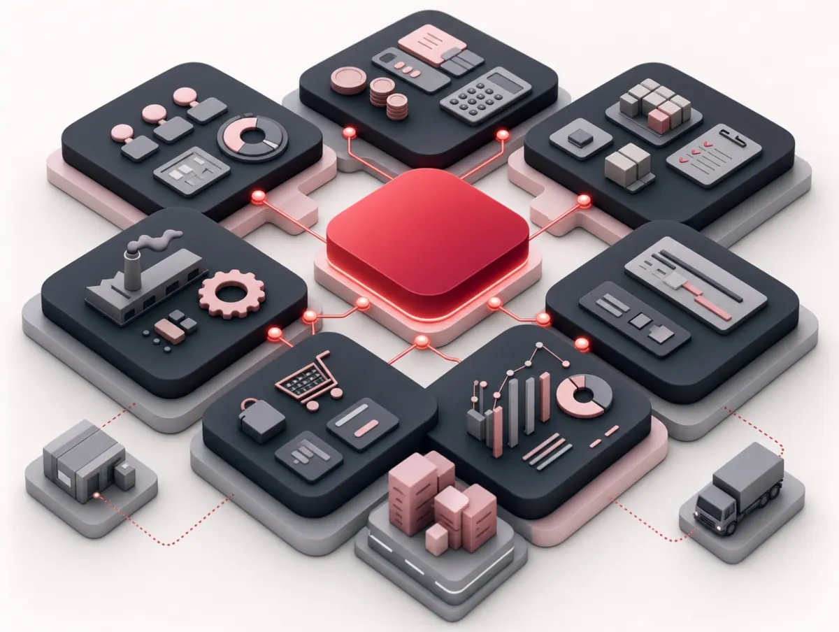 Odoo business management dashboard for connected company operations