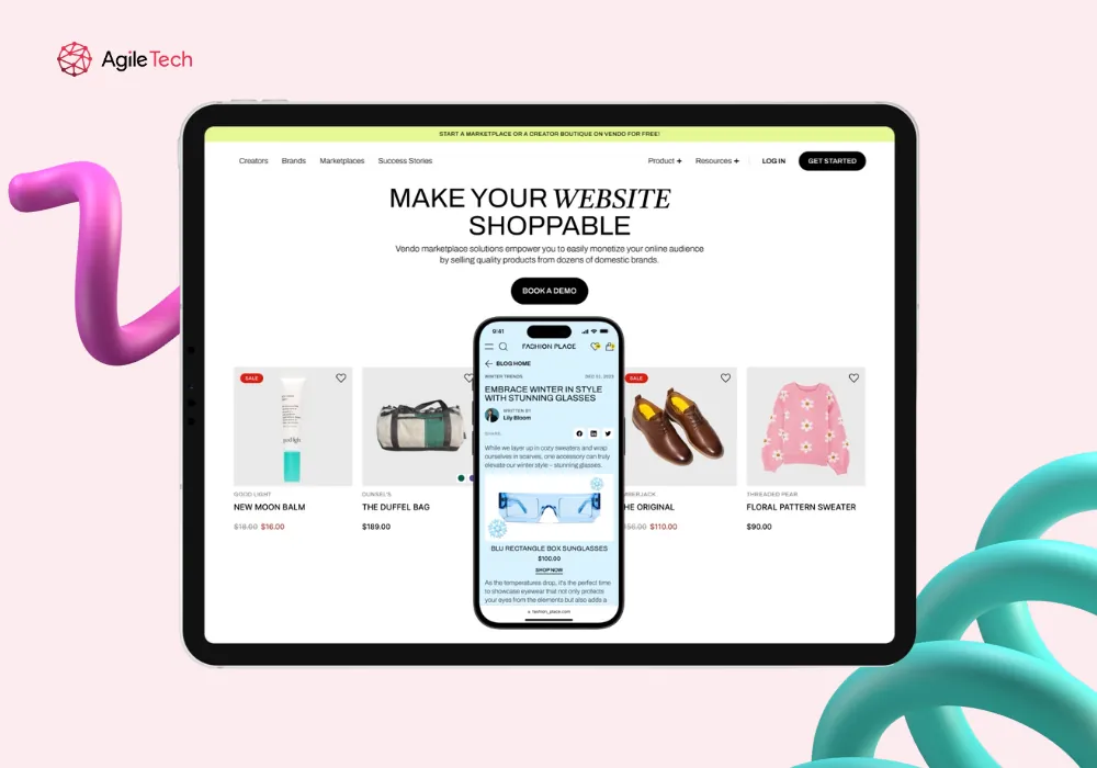 e-commerce platform web app