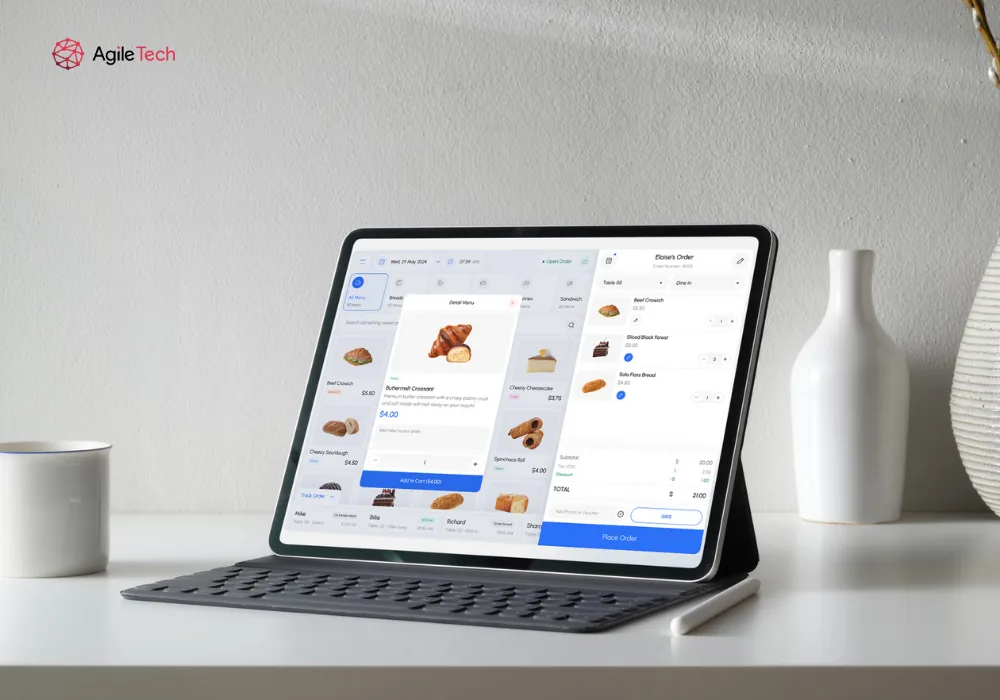 Order and delivery management screens of the Bonsoir platform